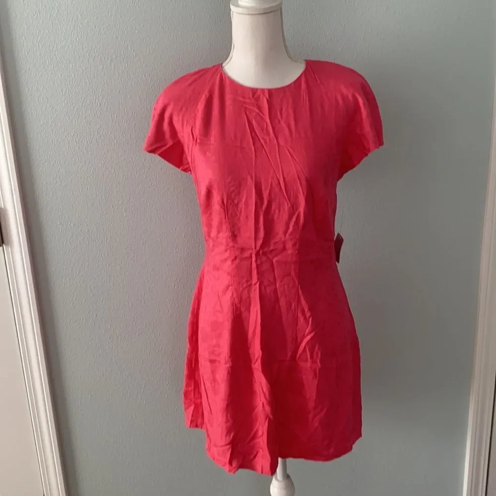 NWT Free People Pink Open Back Mini Dress Size 8